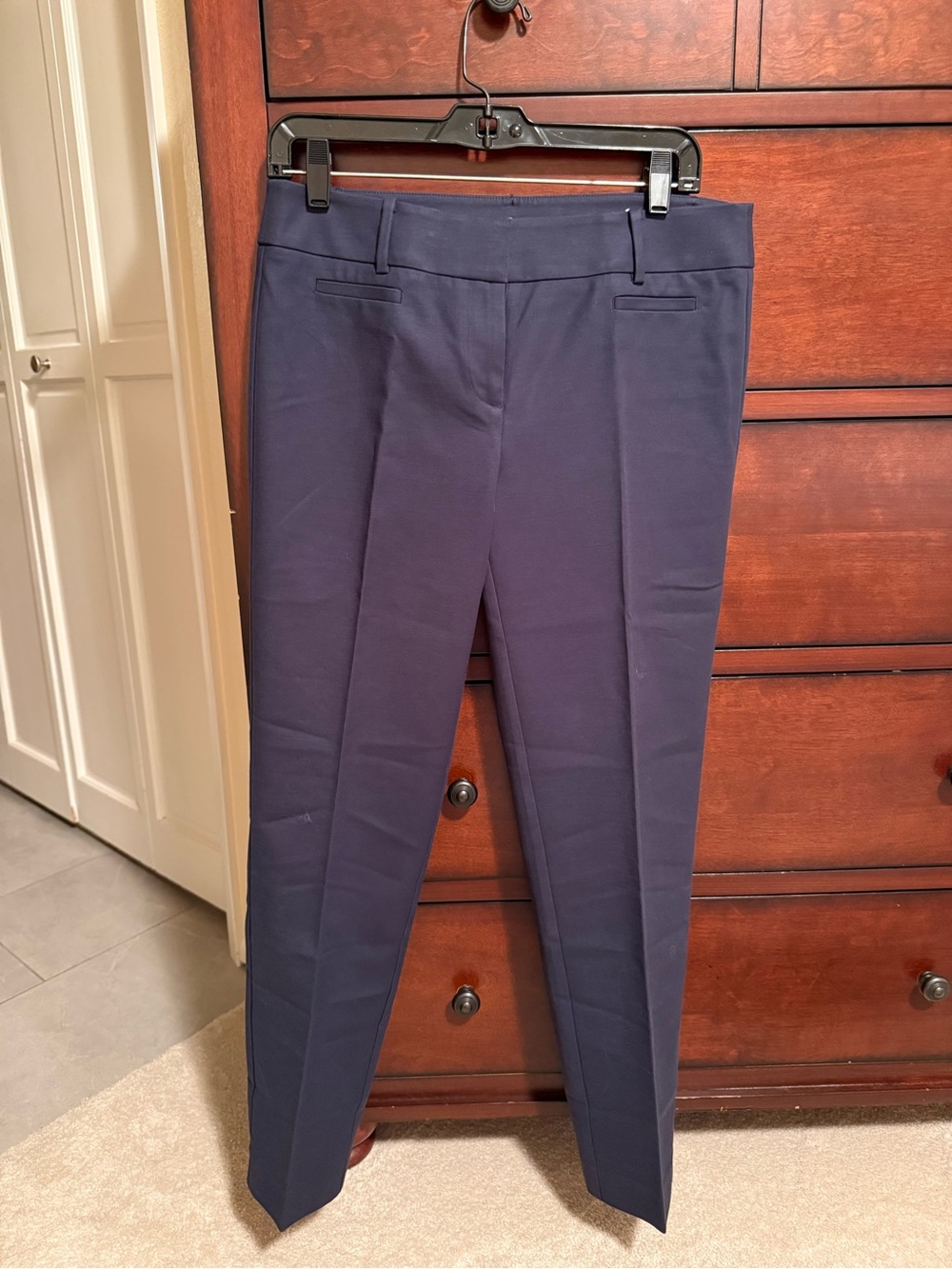 Ann Taylor Navy Slim Ankle Dress Pants